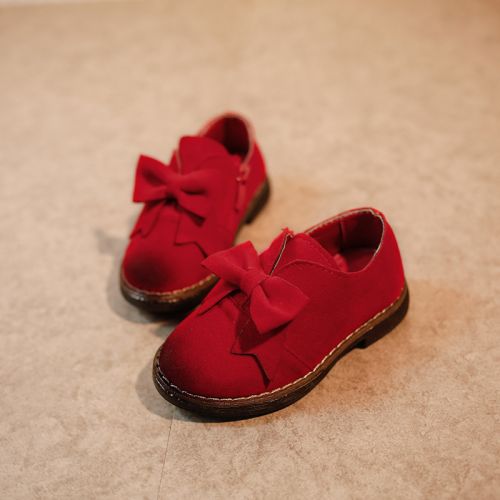 Chaussures enfants en de vache, Nubuck, ronde pour printemps - semelle caoutchouc antidérapant Ref 1038957