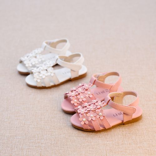 Chaussures enfants en cuir pour été - semelle caoutchouc Ref 1039037