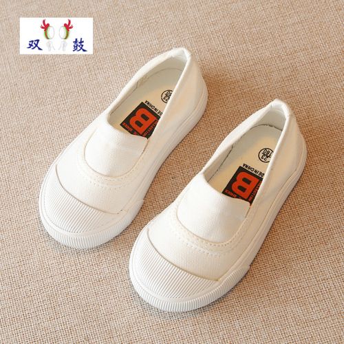 Chaussures enfants en toile DOUBLE DRUM pour printemps - semelle caoutchouc antidérapant Ref 1039104