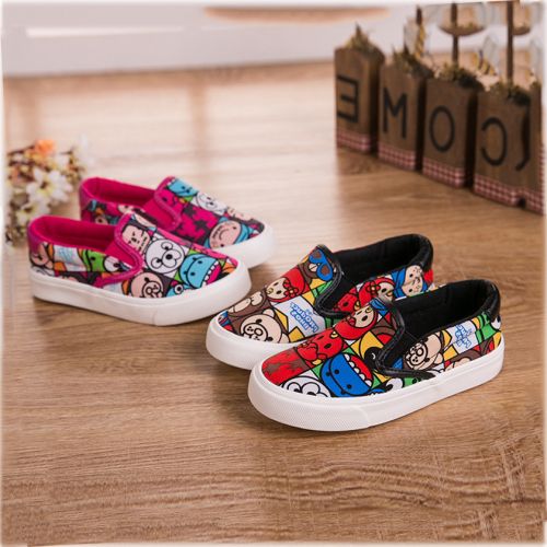 Chaussures enfants en toile pour printemps - semelle caoutchouc Wear Ref 1039131