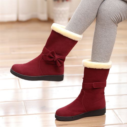 Chaussures enfants en similicuir ronde pour hiver - semelle caoutchouc antidérapant Ref 1039155