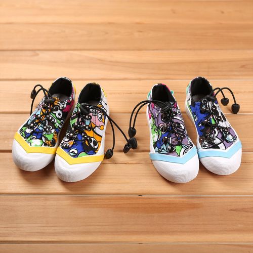 Chaussures enfants en toile WARRIOR pour printemps - semelle caoutchouc antidérapant Ref 1039205