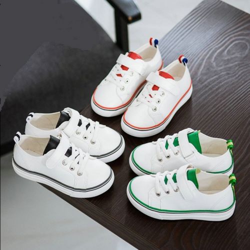 Chaussures enfants / s coutures en cuir pour printemps - semelle caoutchouc Ref 1039293