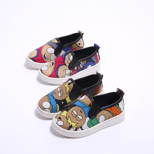 Chaussures enfants en toile pour printemps - semelle caoutchouc naturel Ref 1039337