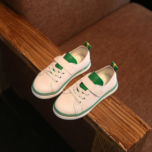 Chaussures enfants en cuir de vache fendu pour printemps - semelle caoutchouc Wear Ref 1039370