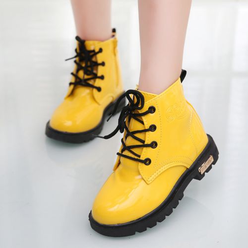 Chaussures enfants ronde métal pour printemps - semelle caoutchouc antidérapant Ref 1039462