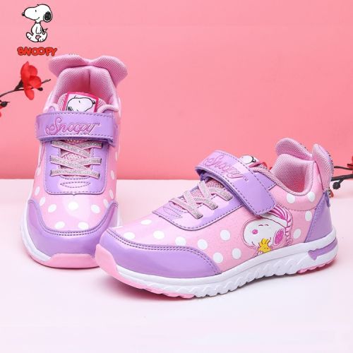 Chaussures enfants en tissu SNOOPY pour printemps - semelle fond composite Ref 1039500