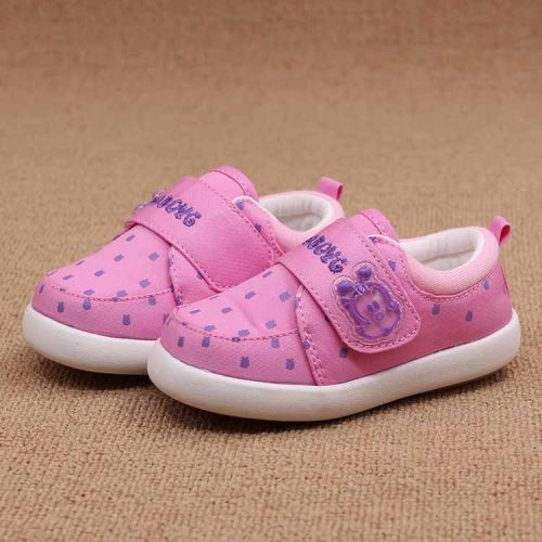 Chaussures enfants en coton BOBDOG HOUSE coutures cuir pour printemps - Ref 1039507