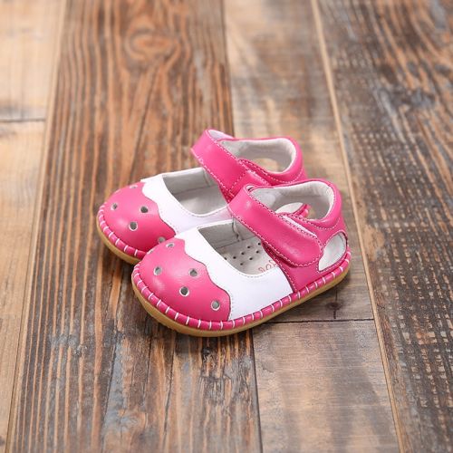 Chaussures enfants en peau de mouton creux pour printemps - Ref 1039627