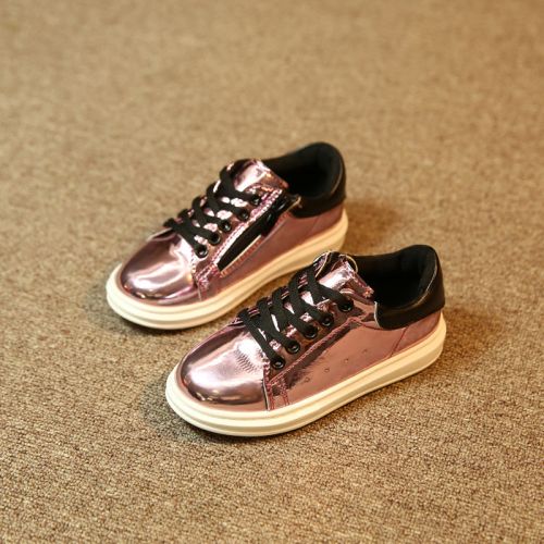 Chaussures enfants en similicuir ronde pour printemps - semelle caoutchouc naturel Ref 1039699