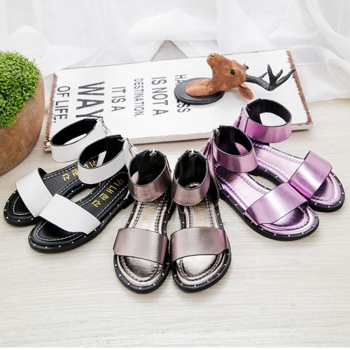 Chaussures enfants en PU pour été - semelle caoutchouc Ref 1039711