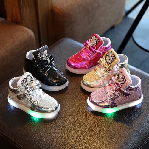 Chaussures enfants en PU ronde pour printemps - semelle caoutchouc Ref 1039746