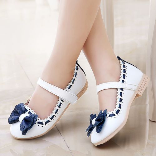 Chaussures enfants en cuir synthétique PACFICGIRLS ronde pour printemps - semelle caoutchouc Ref 1039759
