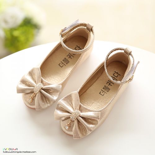Chaussures enfants en PU ronde coutures cuir pour printemps - Ref 1039775