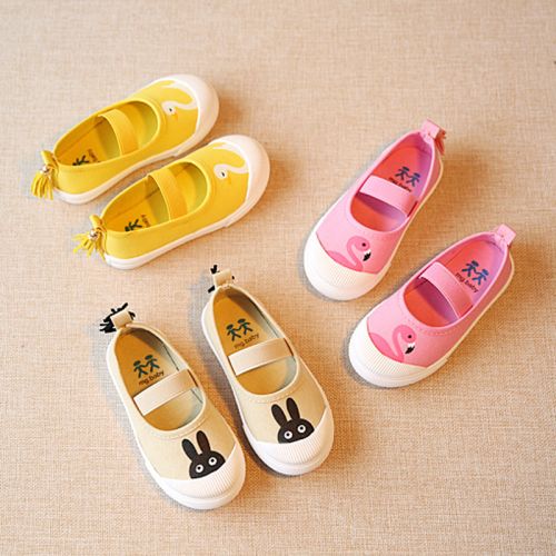 Chaussures enfants en toile pour printemps - semelle caoutchouc Ref 1039811