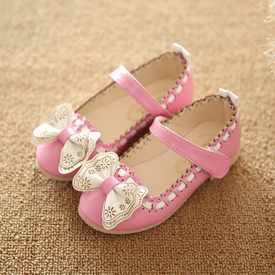 Chaussures enfants en PU ronde brodé pour printemps - Ref 1039824