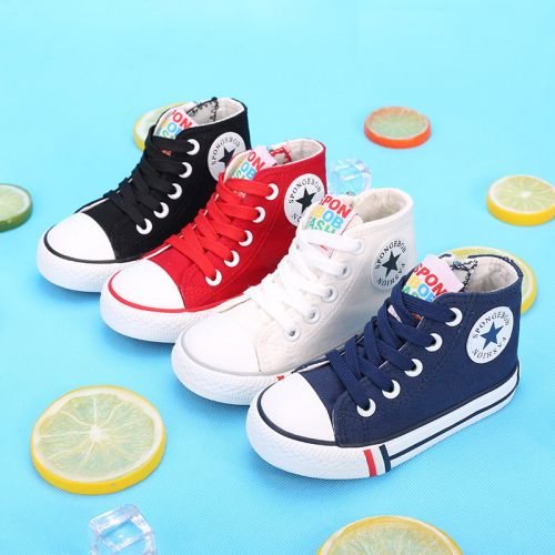 Chaussures enfants en toile SPONGEBOB SQUAREPANTS pour printemps - semelle caoutchouc Ref 1039838