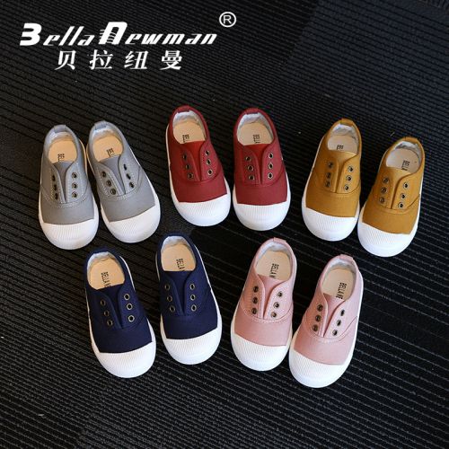 Chaussures enfants en toile BELLA NEWMAN rivet pour printemps - semelle plastique Ref 1039858