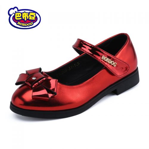 Chaussures enfants en PU ronde brodé pour printemps - semelle caoutchouc Ref 1039924