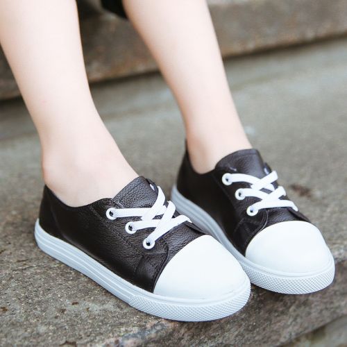 Chaussures enfants en cuir pour printemps - semelle caoutchouc Ref 1039943