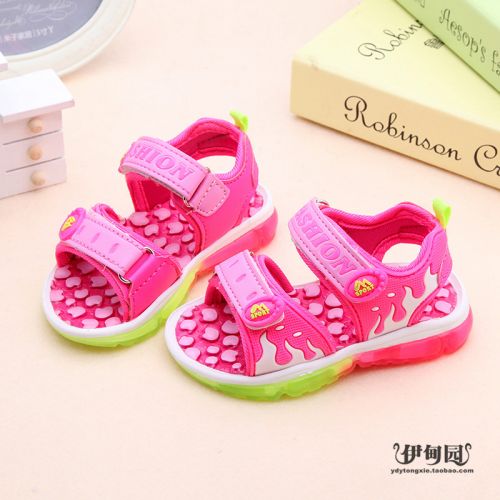 Chaussures enfants en similicuir pour été - semelle caoutchouc Ref 1040008
