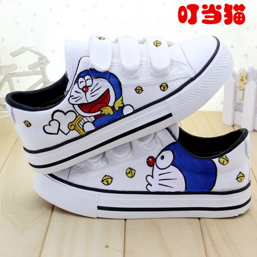 Chaussures enfants en toile brodé pour printemps - Ref 1040056