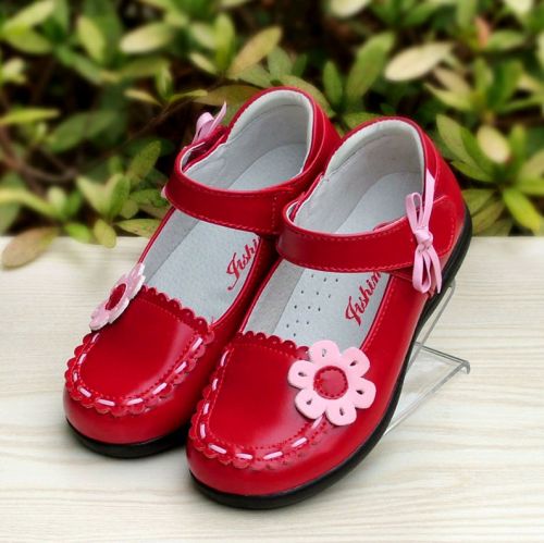 Chaussures enfants en cuir ronde pour printemps - semelle caoutchouc Ref 1040088