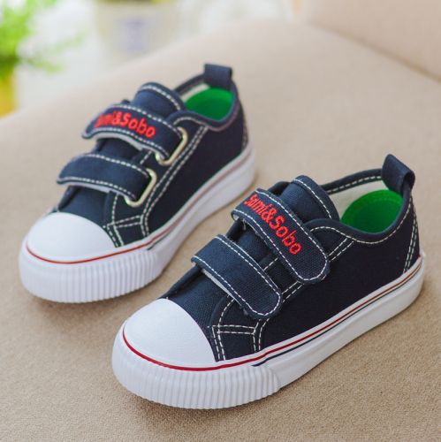 Chaussures enfants en toile pour printemps - semelle caoutchouc Ref 1040097