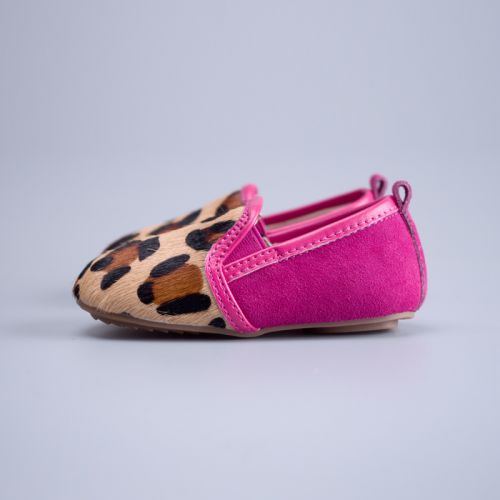 Chaussures enfants en cuir ronde coutures pour printemps - semelle caoutchouc antidérapant Ref 1040103