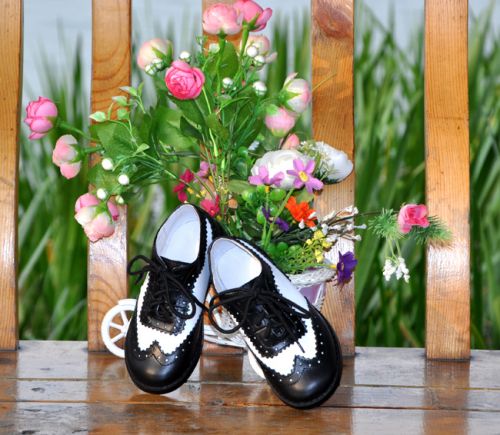 Chaussures enfants en cuir ronde coutures pour Toute saison - semelle caoutchouc Ref 1040111