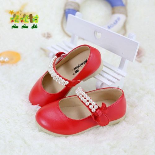 Chaussures enfants en cuir de vache fendu ronde pour printemps - Ref 1040134