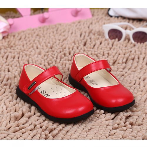 Chaussures enfants en Cuir spatial ronde pour printemps - semelle caoutchouc Ref 1040142