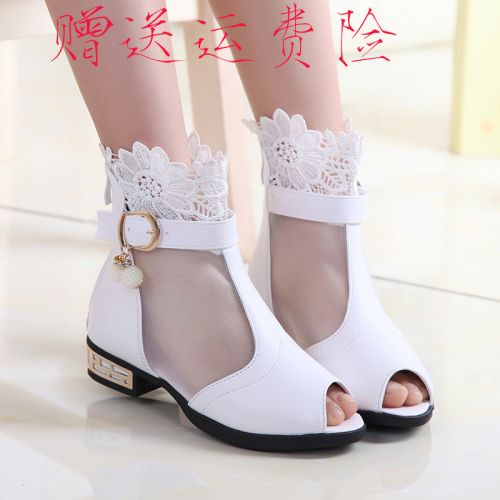 Chaussures enfants GEMEIER Tête de poisson creux pour été - semelle caoutchouc antidérapant Ref 1040259