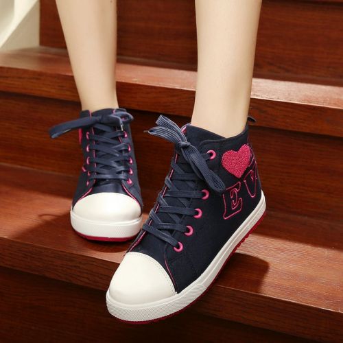 Chaussures enfants en toile brodé pour printemps - Ref 1040261