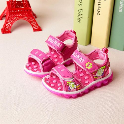 Chaussures enfants en Cuir spatial pour été - semelle caoutchouc Ref 1040284