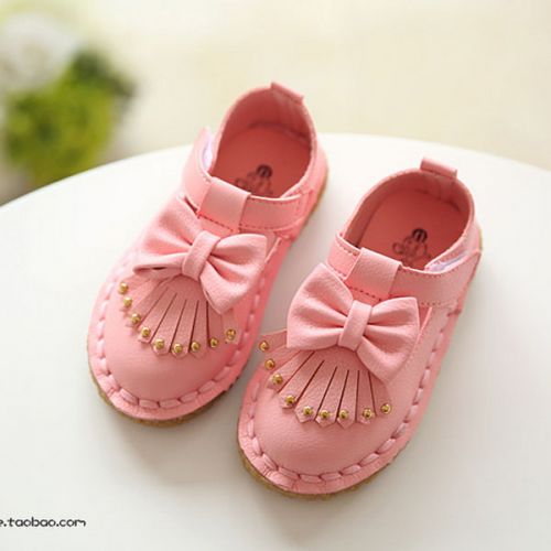 Chaussures enfants en PU ronde rivet pour printemps - semelle caoutchouc Ref 1040296