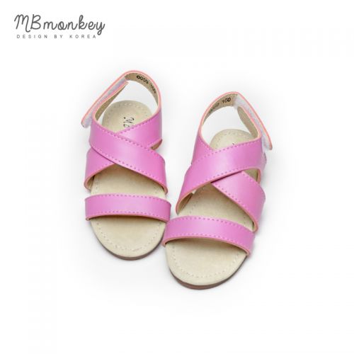 Chaussures enfants en Cuir spatial MB&AMPMONKEY pour été - semelle caoutchouc Ref 1040315