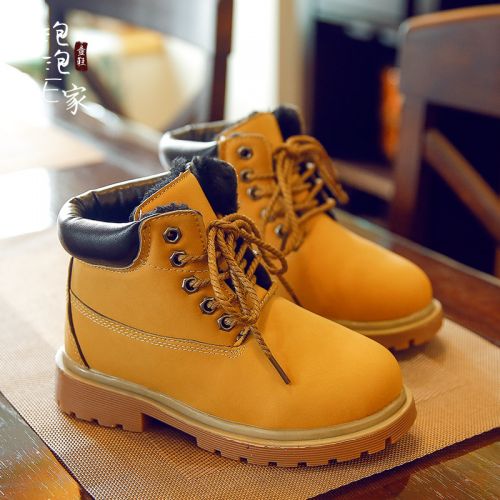 Chaussures enfants ronde coutures en cuir pour printemps - semelle caoutchouc Ref 1040355