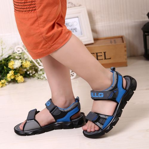 Chaussures enfants en cuir pour été - semelle caoutchouc antidérapant Ref 1040437