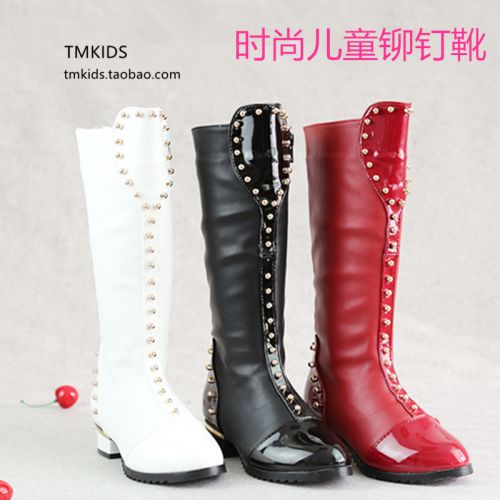 Chaussures enfants pointu rivet pour printemps - semelle caoutchouc antidérapant Ref 1040497