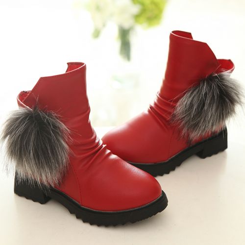 Chaussures enfants en similicuir ronde pour printemps - semelle caoutchouc antidérapant Ref 1040514
