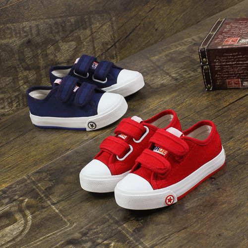 Chaussures enfants en toile pour printemps - semelle caoutchouc Ref 1040535