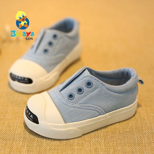 Chaussures enfants en toile pour printemps - semelle caoutchouc antidérapant Ref 1040570