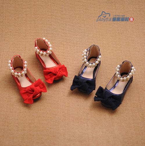 Chaussures enfants en similicuir ronde coutures cuir pour printemps - semelle caoutchouc Ref 1040589