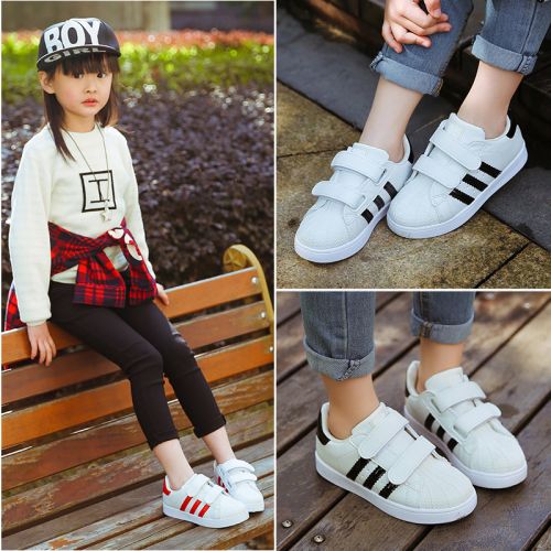 Chaussures enfants en Cuir spatial pour printemps - semelle caoutchouc Ref 1040599
