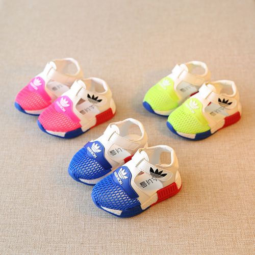 Chaussures enfants en PU Baotou coutures cuir pour été - semelle caoutchouc antidérapant Ref 1040692
