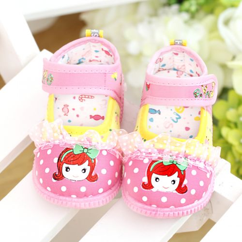 Chaussures enfants en coton brodé pour printemps - Ref 1040708