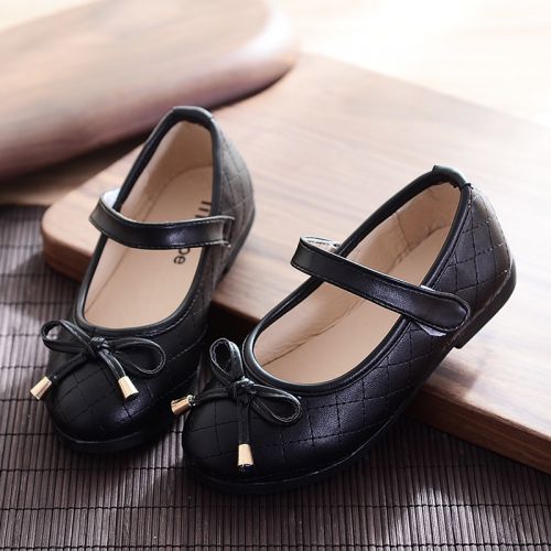 Chaussures enfants en PU ronde pour printemps - semelle caoutchouc antidérapant Ref 1040726