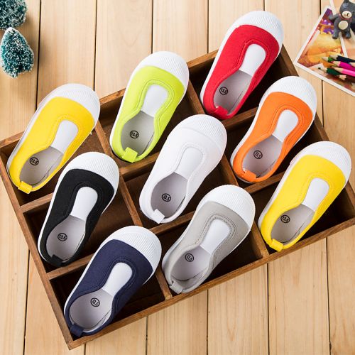 Chaussures enfants en toile pour printemps - semelle plastique Ref 1040758