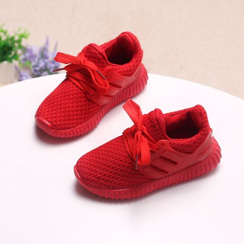 Chaussures enfants en toile coutures cuir pour printemps - semelle caoutchouc Ref 1040852